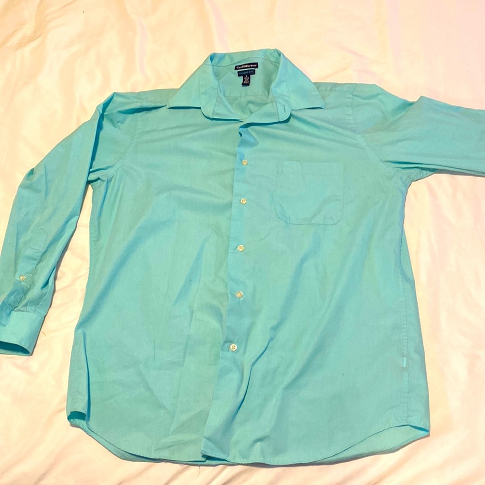 Teal Button Up from Craft and Barrow Size 15 1/2 - 16